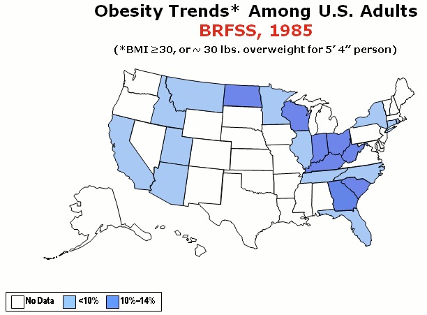 Obesity in the US - source: wikipedia
